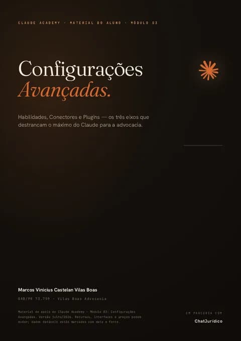 Capa da apostila 04: Configurações Avançadas